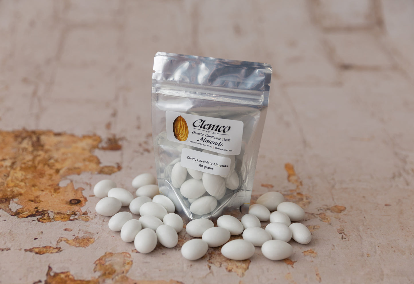 White Candy Almonds