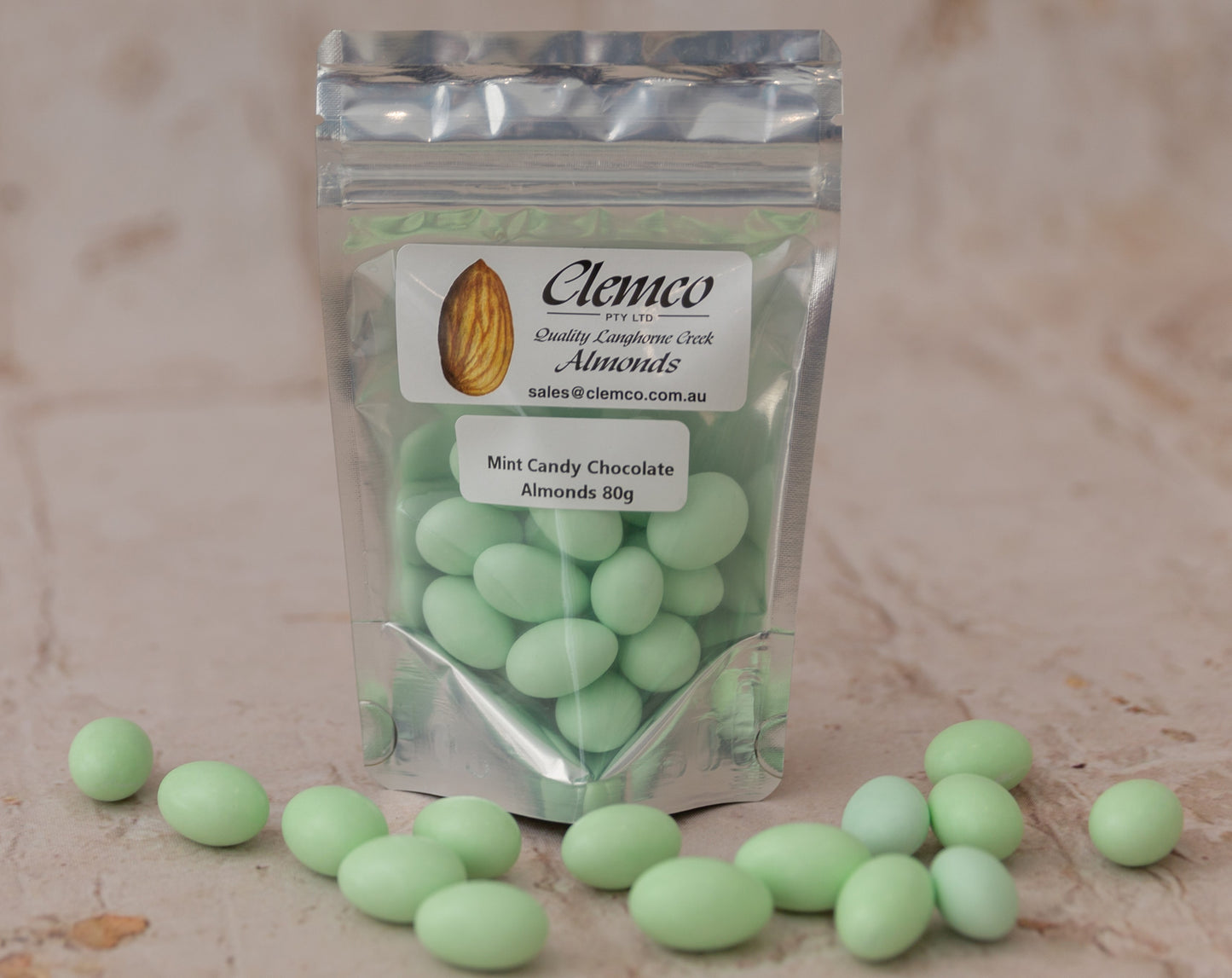 Mint Candy Almonds